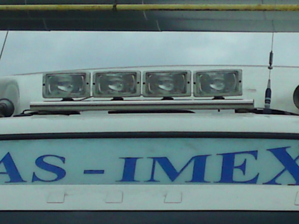 Nerezový podstavec pre svetlá na kamión firmy LAS - IMEX